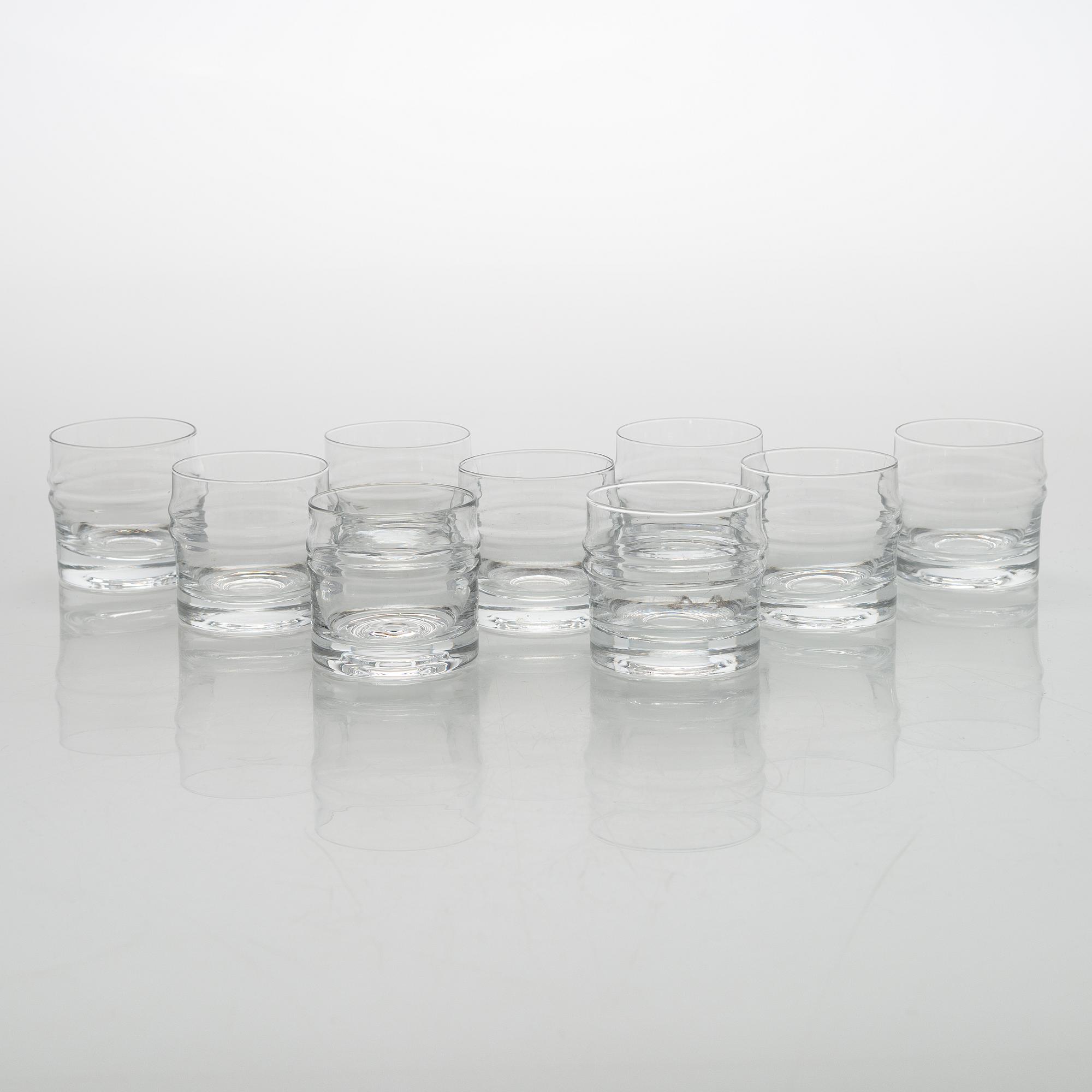 Timo Sarpaneva, set of 51 'Pisaranrengas' (Expanding rings) 2054 glasses for Iittala.