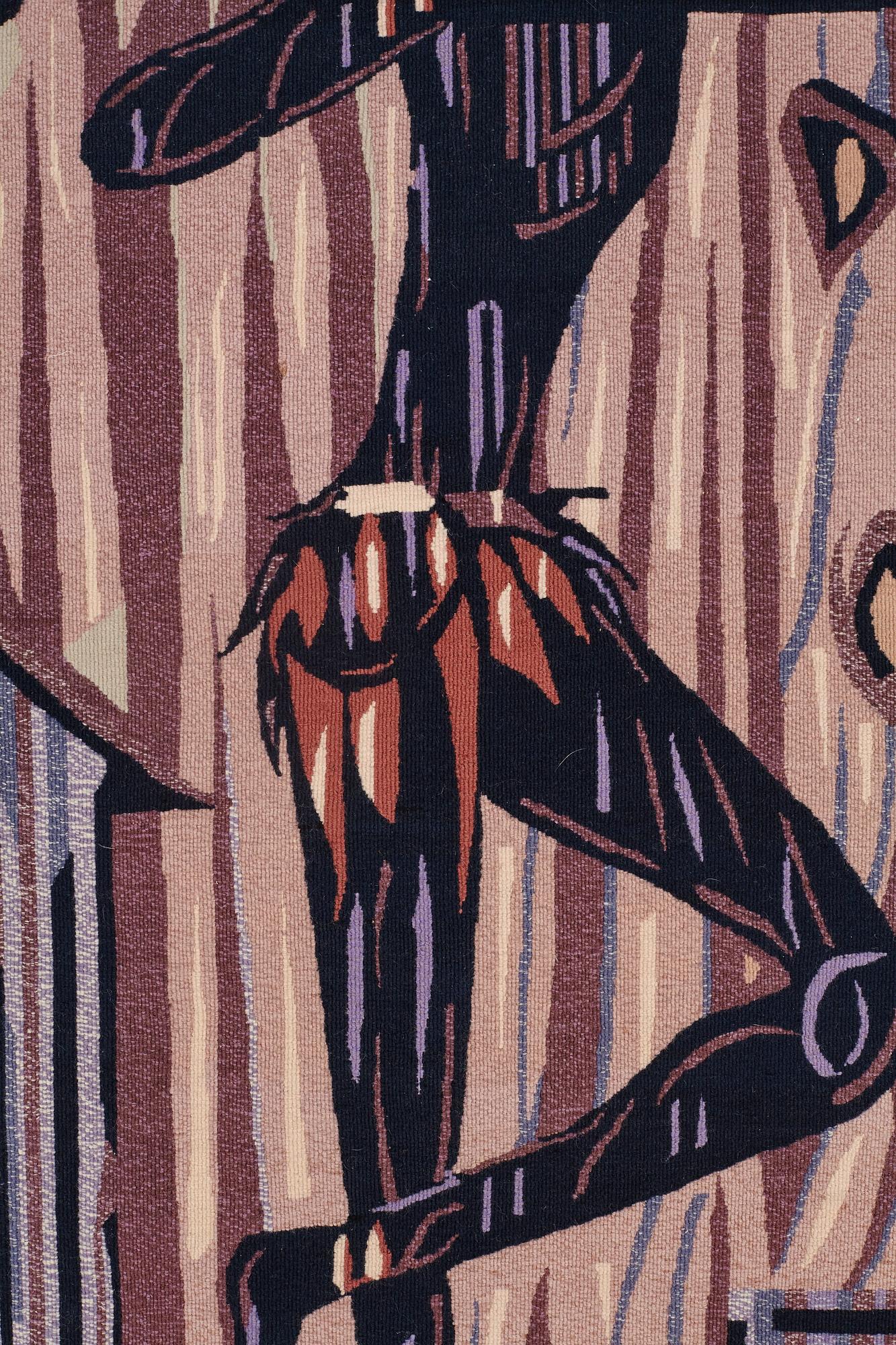 Lars Gynning, A TAPESTRY, flat weave, ca 123,5 x 84 cm,  signerad MTP fino GYNNING.