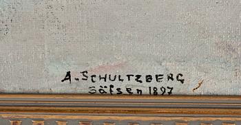 ANSHELM SCHULTZBERG, olja på duk, sign. o dat. 1897.