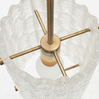 Carl Fagerlund, ceiling lamps, 4 pcs, Orrefors, second half of the 20th century.