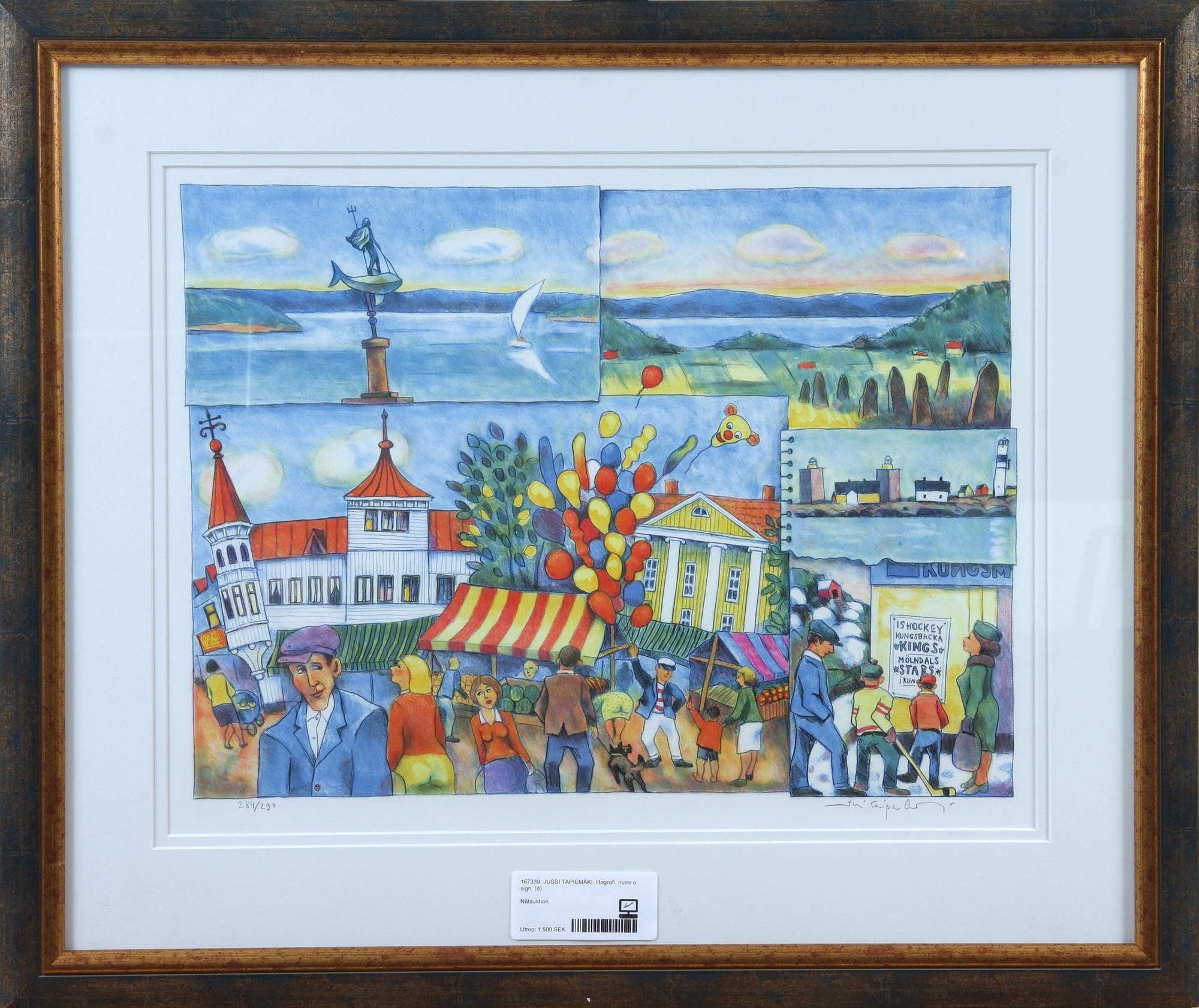 JUSSI TAPIEMÄKI, litografi, sign o numr.