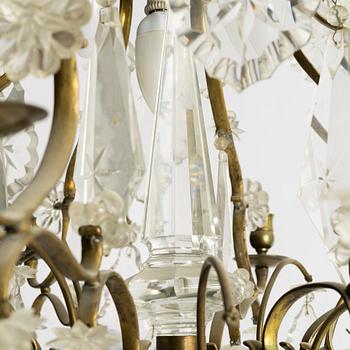Chandelier, Rococo style, circa 1900.