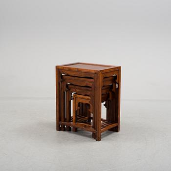 A set of three 20th ce chinese tables.