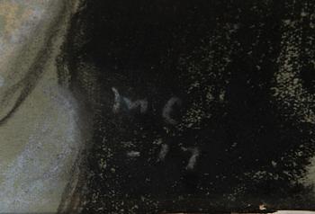 MARCUS COLLIN, pastel on canvas laid on board, signed and dated.