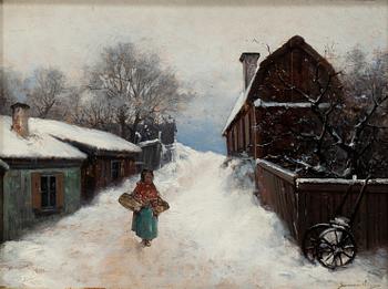 Severin Nilson, "Yttersta Tvärgränd, Söder,  Stockholm".