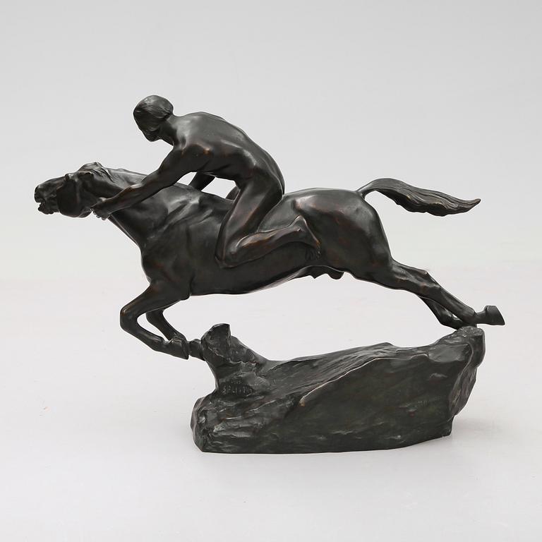 HEINRICH SPLIETH, skulptur, brons, signerad Splieth, 1919, W Nürnberg, Berlin S42.