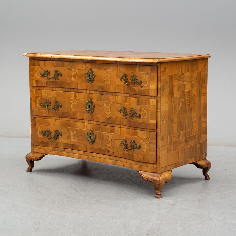 A late baroque chest of drawers, 18th century.