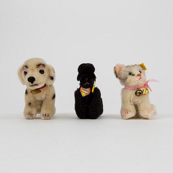 Seven Steiff animals Germany 1960s.