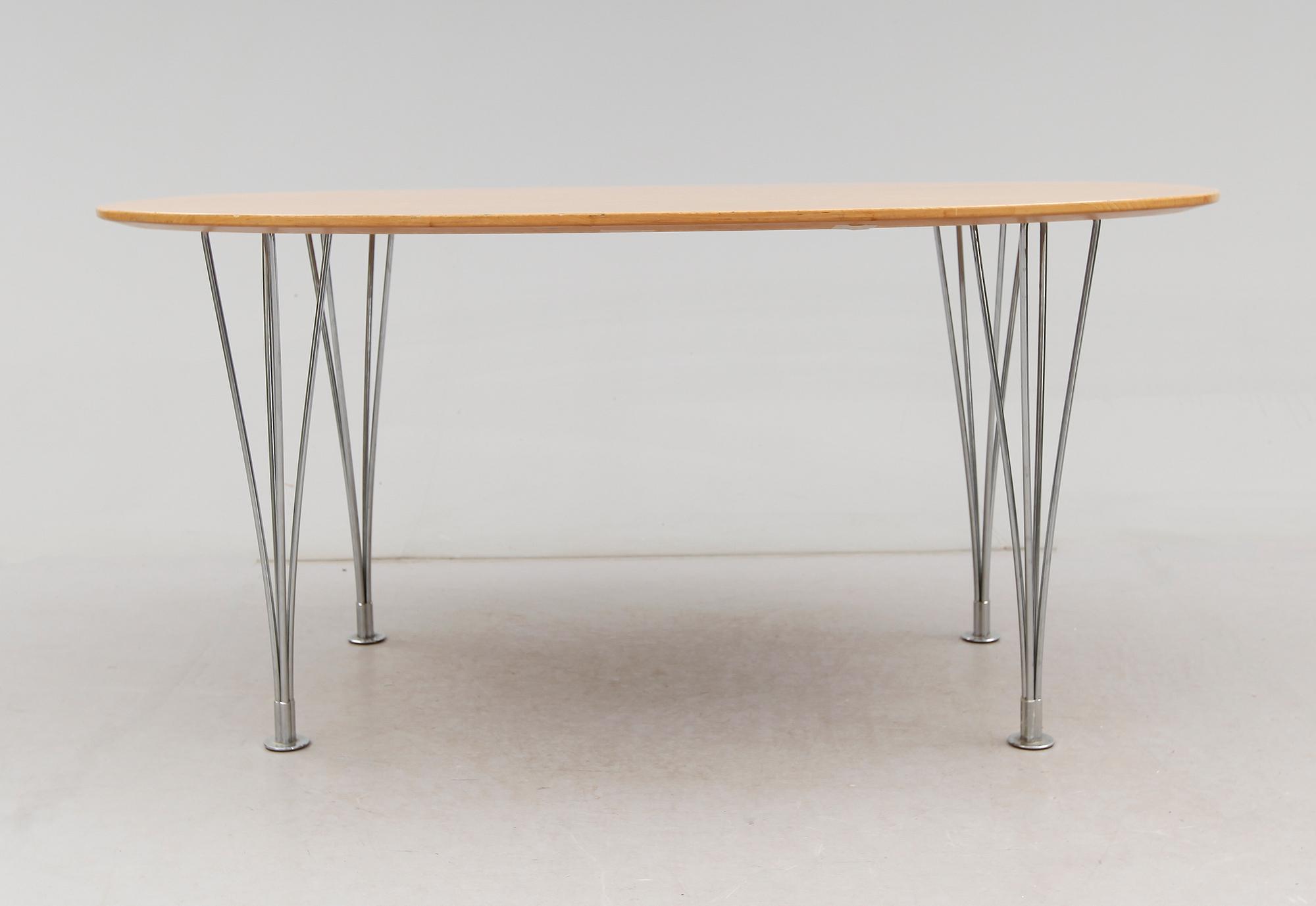 BORD, "Superelips", Bruno Mathsson och Piet Hein, Bruno Mathsson International AB, 1900-talets andra hälft.