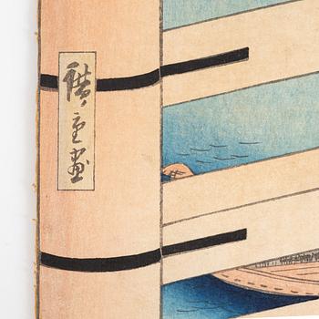 Ando Utagawa Hiroshige, woodblock prints, Japan, 1857.