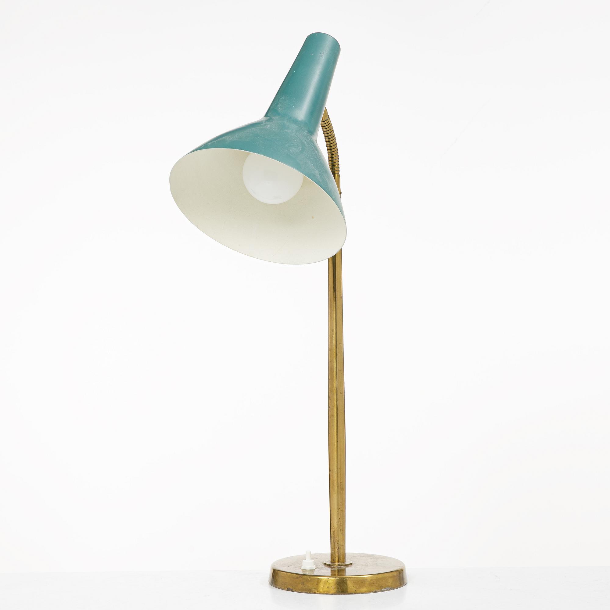 Harald Notini, a model 15708 table lamp, Arvid Böhlmarks Lampfabrik, Stockholm, 1950's.