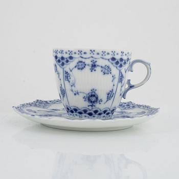 A 22-piece coffee service, 'Musselmalet', Royal Copenhagen, Denmark.