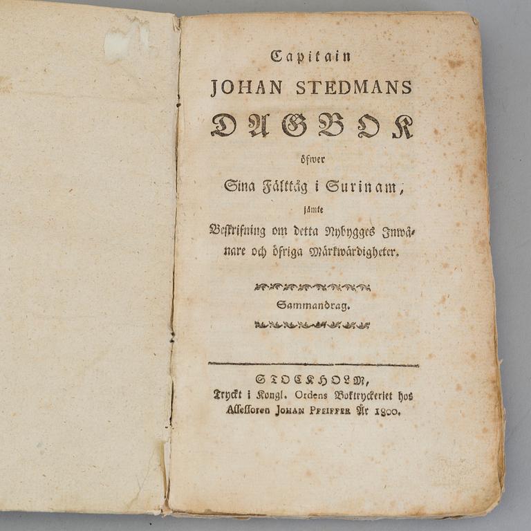 A BOK, John Stedman, Stockholm 1800.