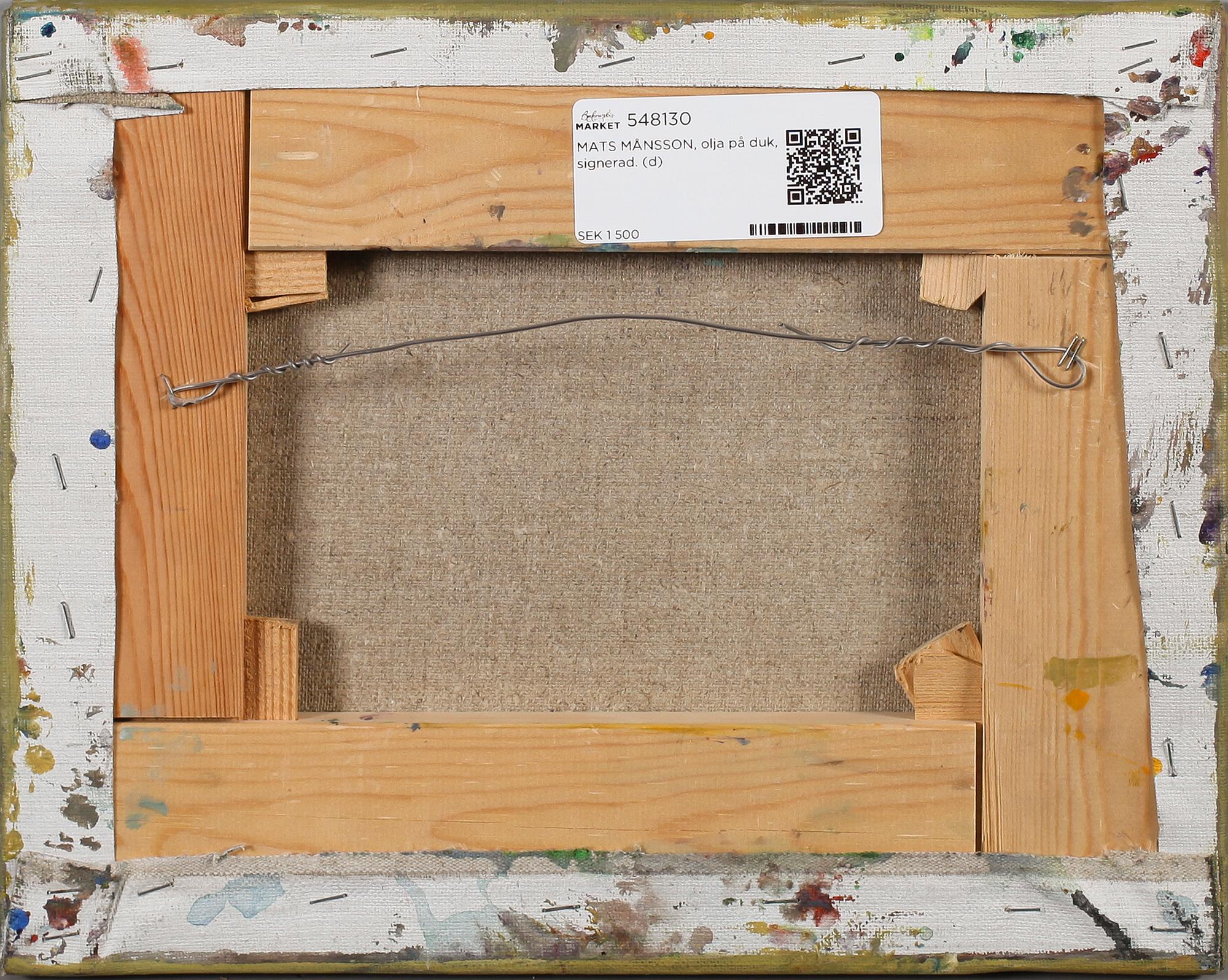 MATS MÅNSSON, olja på duk, signerad.