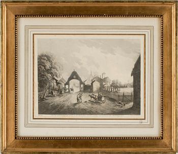 Johan Fredrik Martin · JOHAN FREDRIK MARTIN, efter, akvatint, 1800-tal.