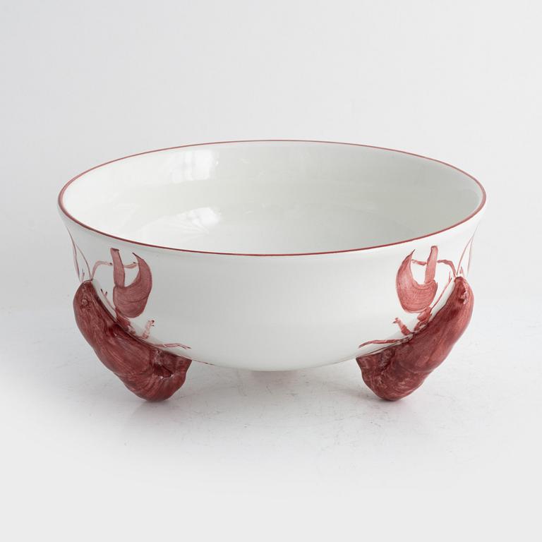 Alf Wallander, crayfish service, 13 pieces, porcelain, Rörstrand.