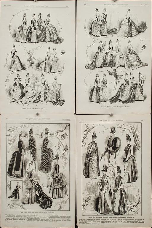 TIDNINGSTRYCK, 12 st, 1880-tal.