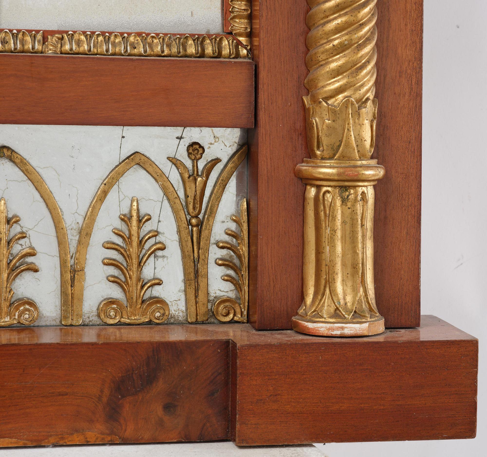 Spegel, av Johan Martin Berg  (spegelfabrikör i Göteborg 1803-37), Empire.