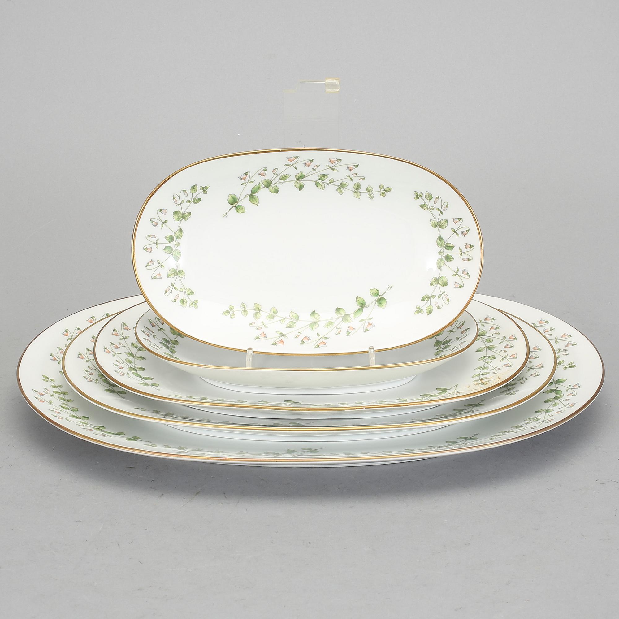 MATSERVIS, ca 85 delar, "Linneae Borealis", Hackefors, 1900-talets andra hälft.