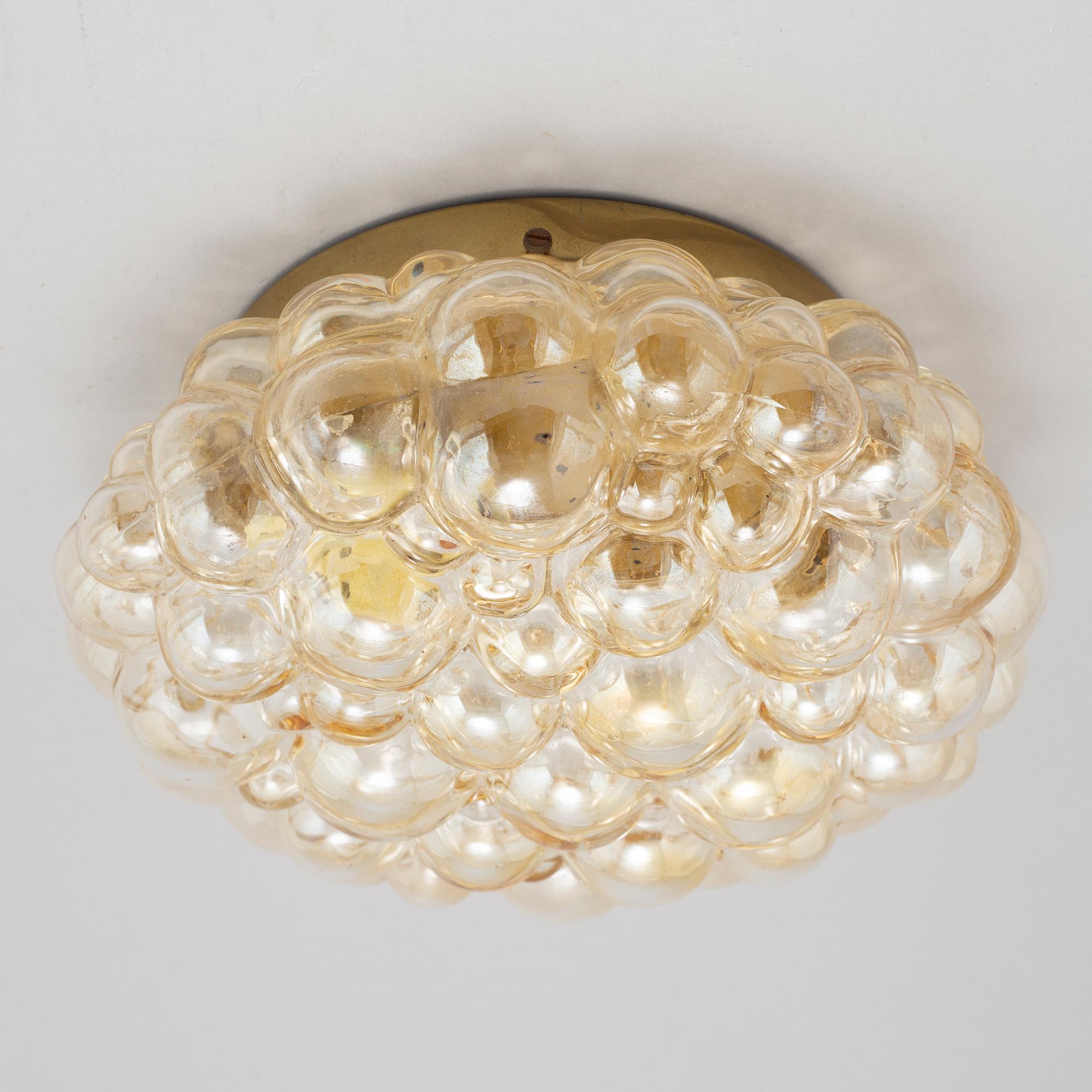 Helena Tynell, a glass ceiling light, Glashütte Limburg, Germany.