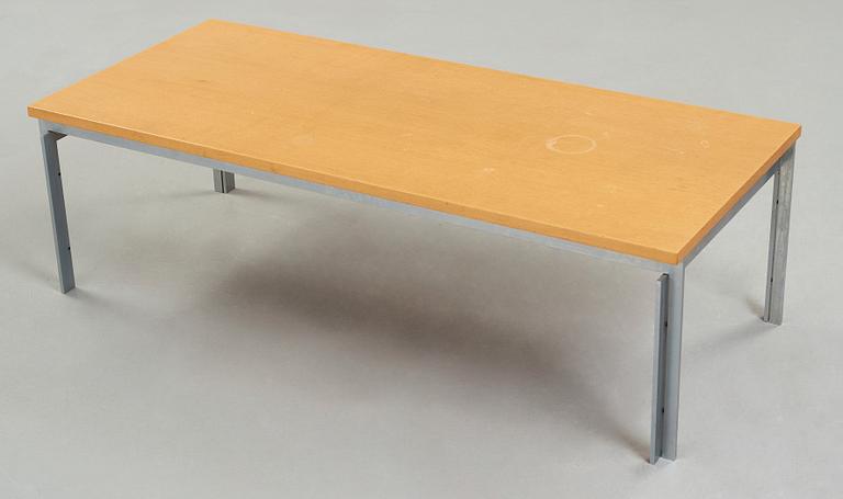 Poul Kjaerholm, A Poul Kjaerholm PK-59 oak top sofa table, E Kold Christensen, Denmark.