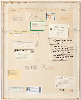 Endre Nemes, collage, signerad och daterad 1966.