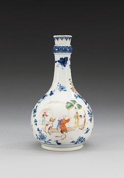 A famille rose bottle flask, Qing dynasty, Qianlong (1736-95).