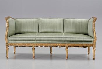 BANKETTSOFFA, gustaviansk stil, 1900-tal.