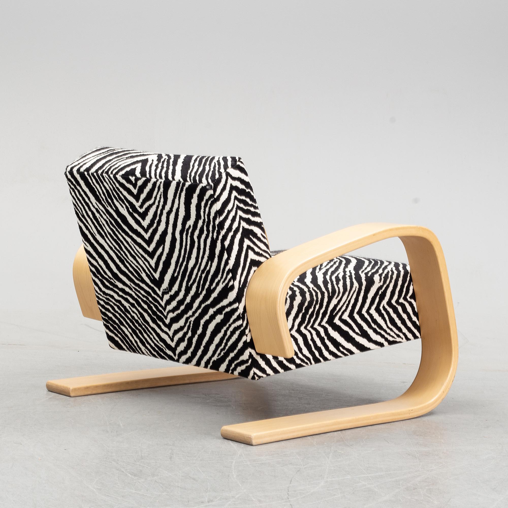 Alvar Aalto, a model 400 birch 'Tank chair', Artek, Finland.