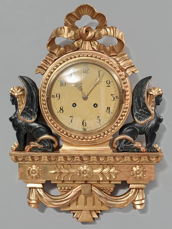 VÄGGUR, empirestil, 1900-talets mitt.
