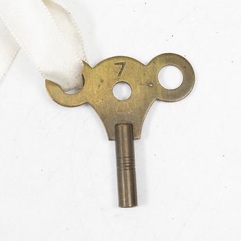 A table pendulum clock, late 19th century.