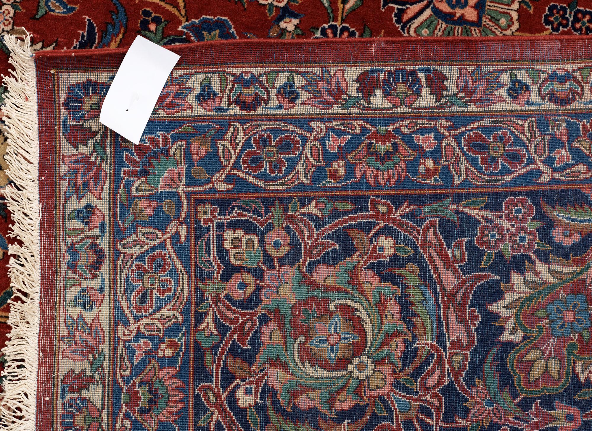 SEMI-ANTIQUE KASHAN. 441,5 x 315,5 cm.