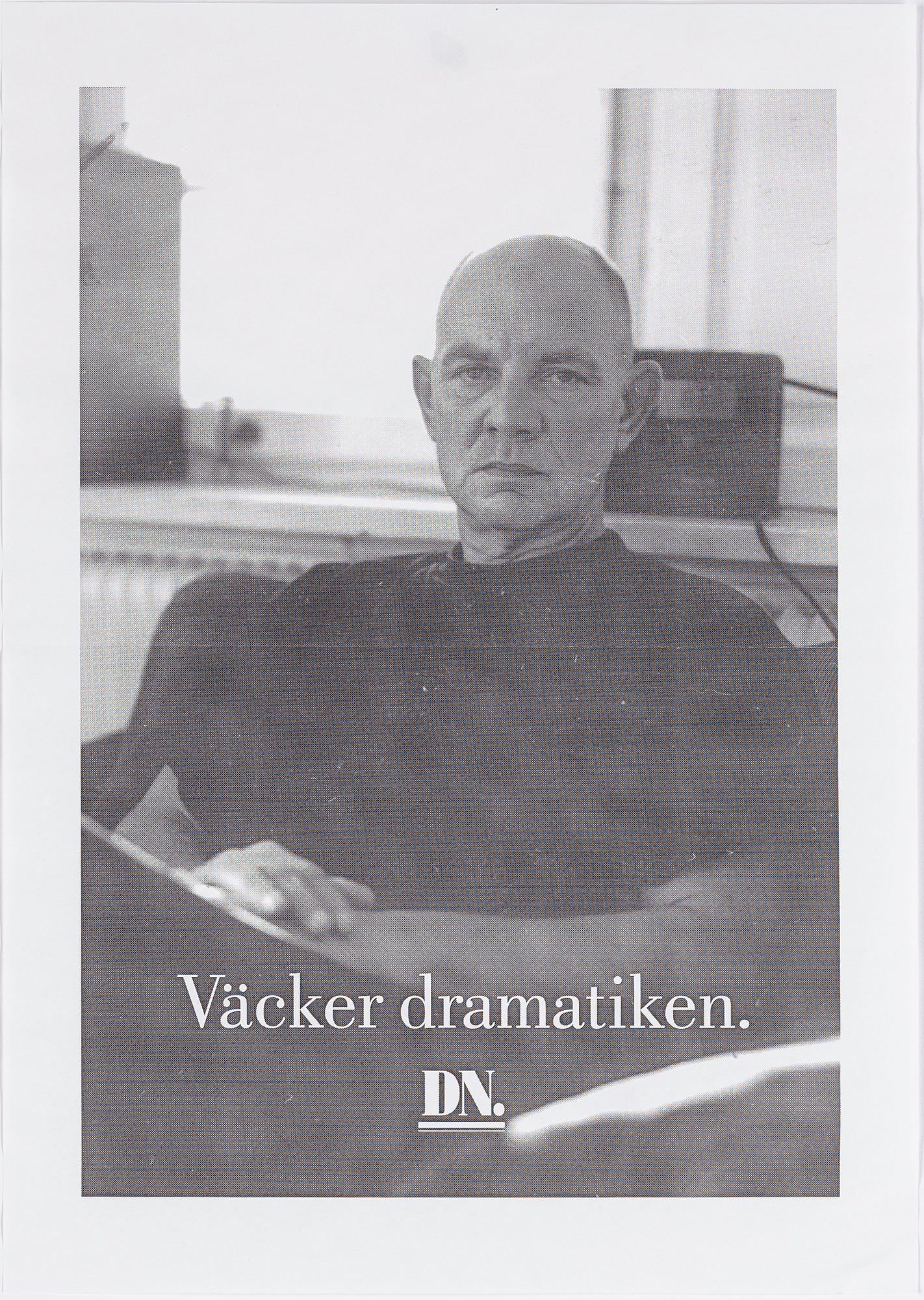 Mikael Jansson, Philips radio och pressfotografi, porträtt av Lars Norén,  DN-kampanj.