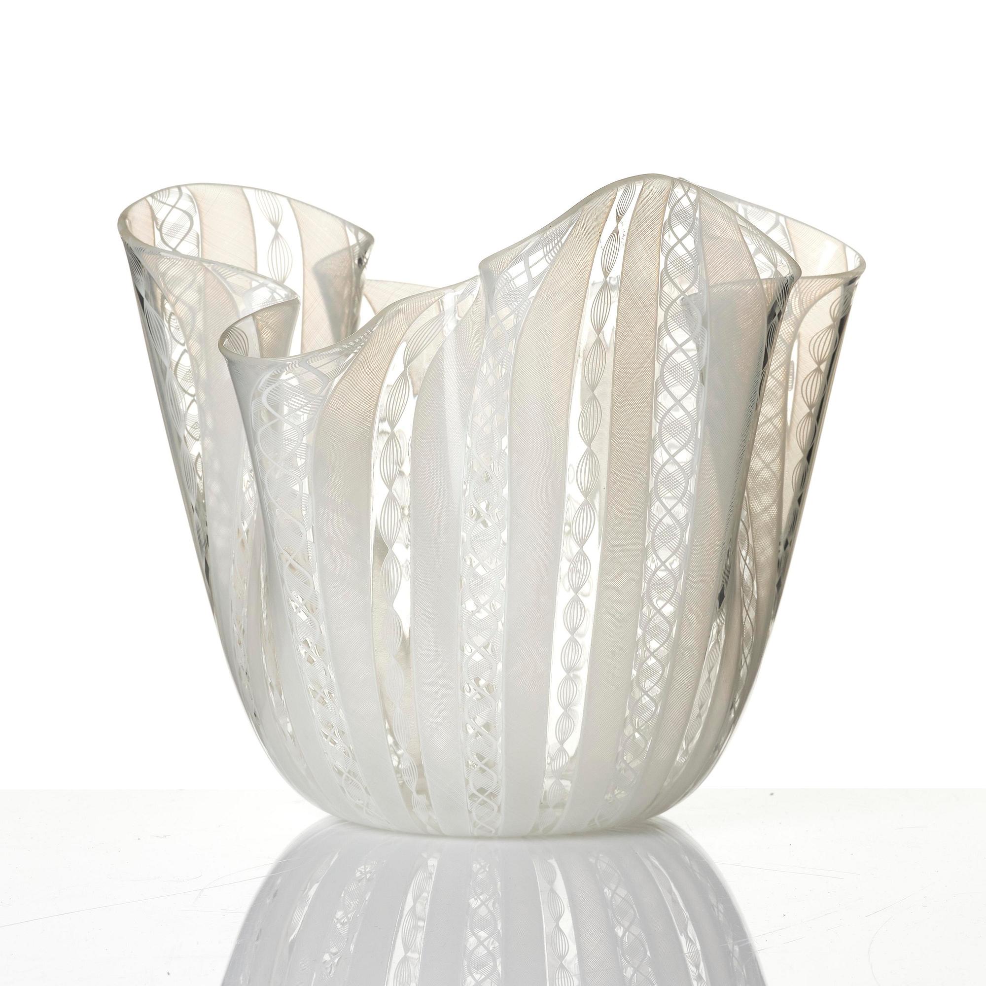 Paolo Venini & Fulvio Bianconi, A 'Fazzoletto' glass vase, Murano Italia.