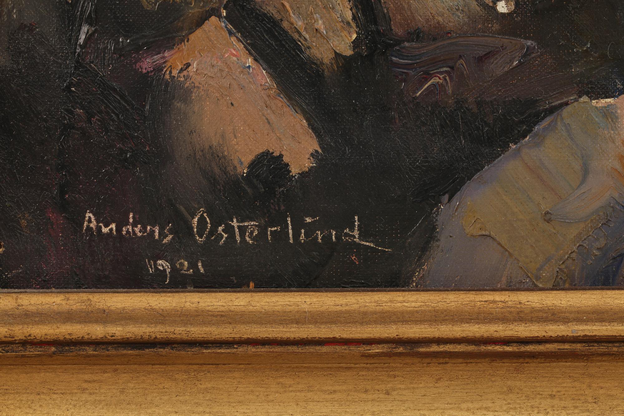 ANDERS OSTERLIND, olja på duk, sign och dat 1921.