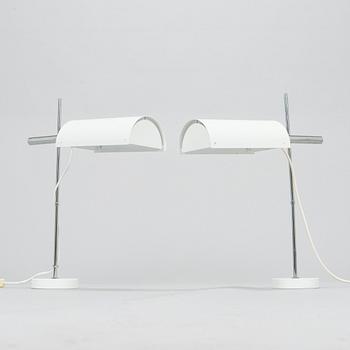 Ben af Schultén, A pair of 1970s 'BS 712' wall lights by Metallimestarit for Artek Finland.