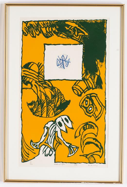 Pierre Alechinsky, lithograph in colours, 1978, signed 3/125.
