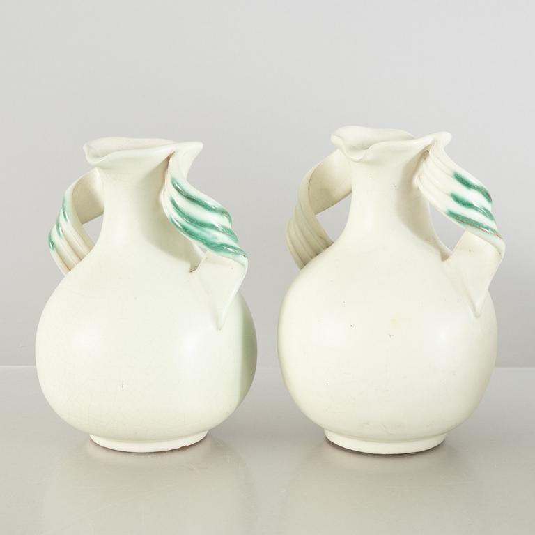 Anna-Lisa Thomson, a set of four vases, Upsala-Ekeby.
