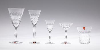 GLASSERVIS, 48 delar, "Gate", Simon Gate, Orrefors.