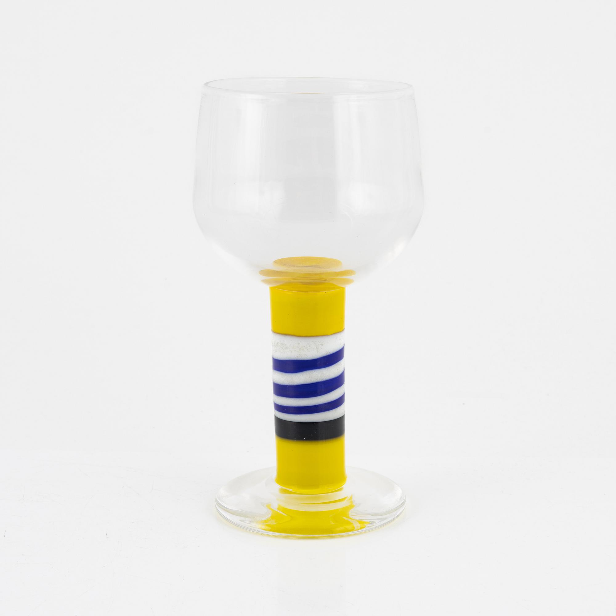 Gunnar Cyrén, "Popglas", Orrefors, signerat 1967.