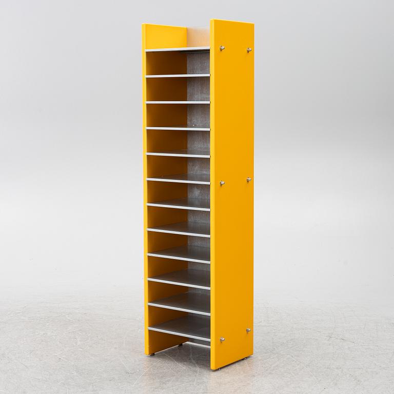 Unidentified designer, newspaper rack, contemporary.