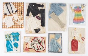 Mattel, Barbie och Ken samt kläder och accessoarer, 1960-tal.