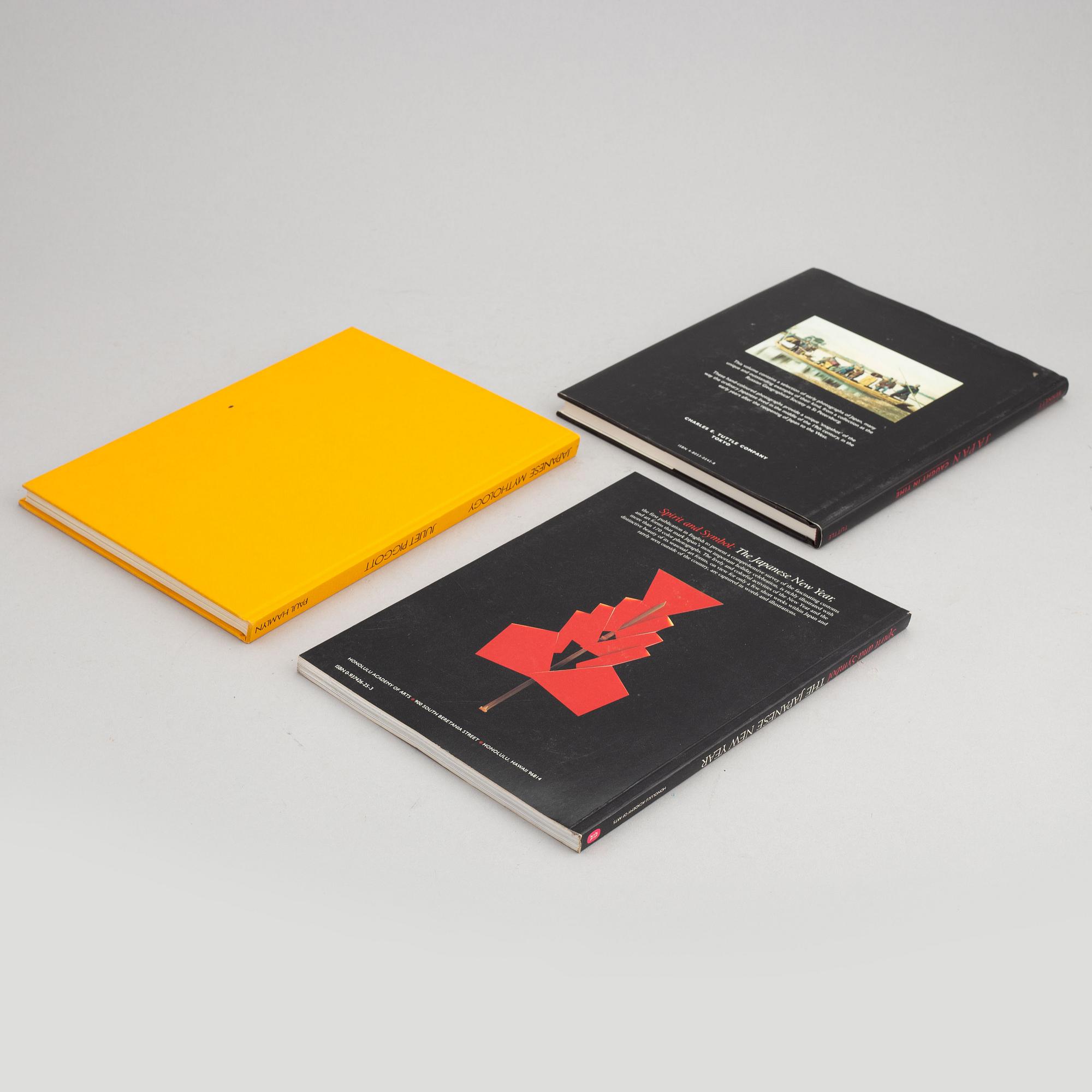 Böcker, 11 volymer, rörande Japansk konst och konsthantverk.