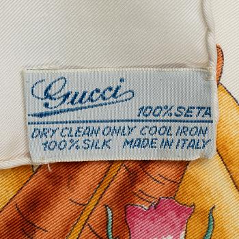 Gucci, scarf, "Ortaggi Vegetable Garden", vintage.