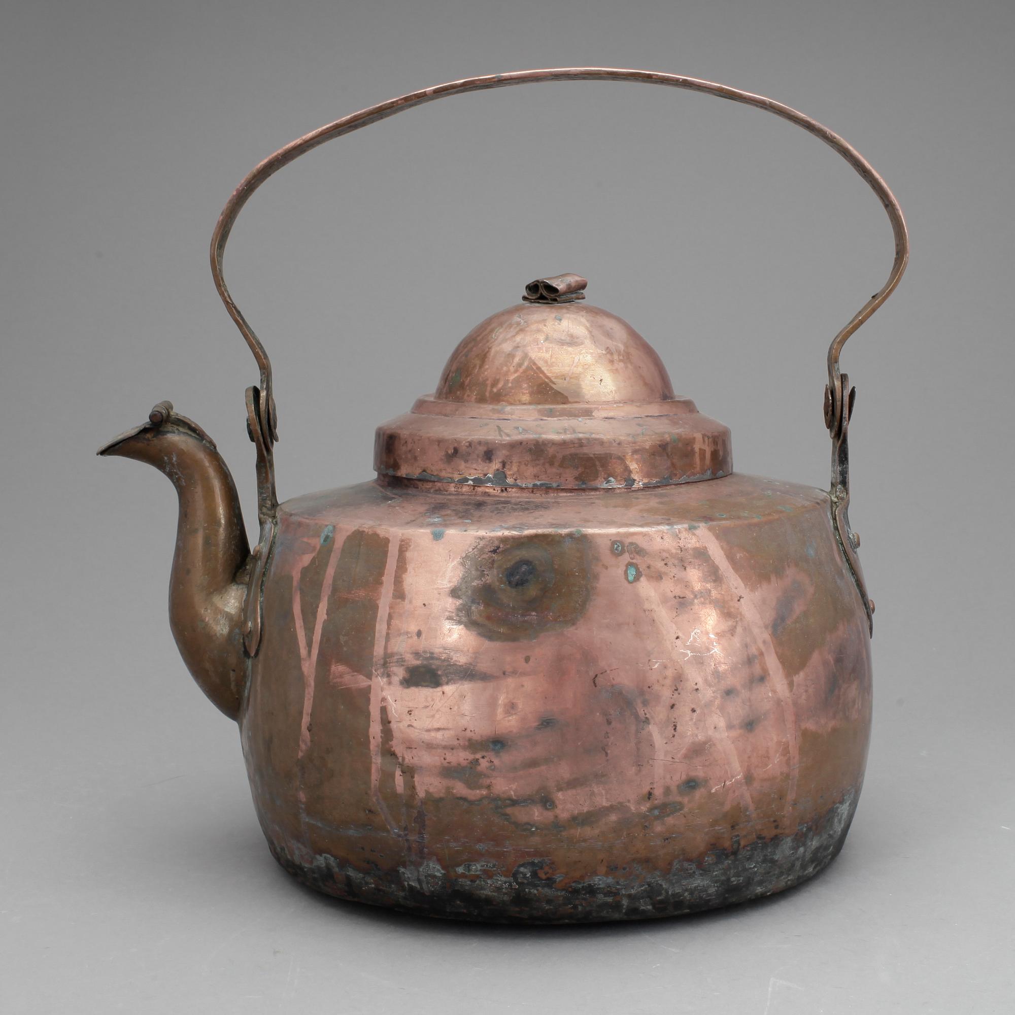 KAFFEPANNA, koppar, omkring 1800.