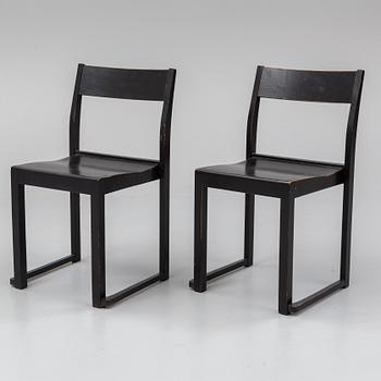 SVEN MARKELIUS, six 'Orkesterstolen' chairs, mid 20th Century.