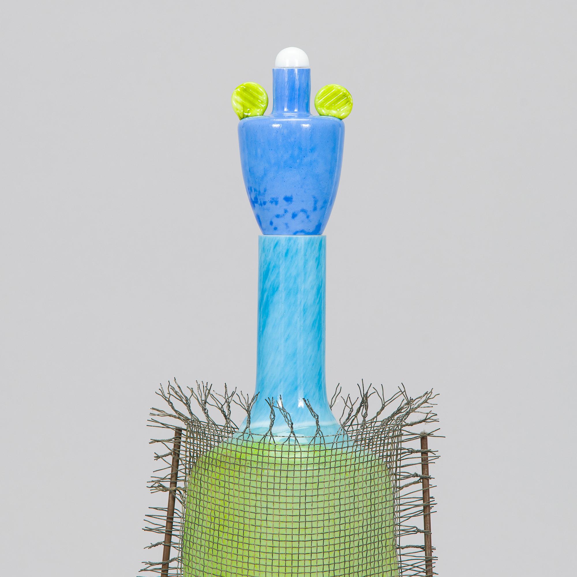 Markku Salo, a glass sculpture, signed Markku Salo Nuutajärvi Notsjö 1991.