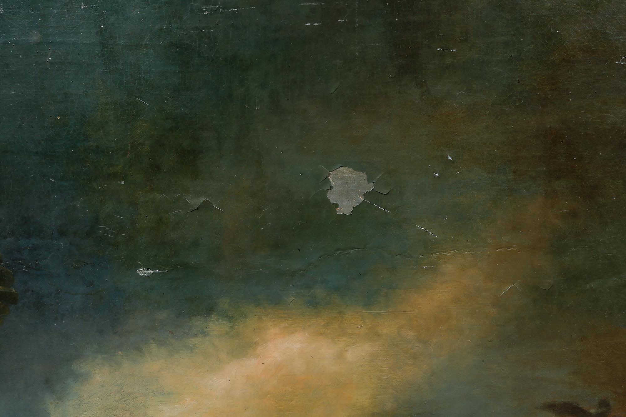 OKÄND KONSTNÄR, olja på duk, osignerad, 1700/1800-tal.