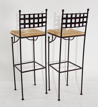 BARSTOLAR, 2 stycken. 1900-talets slut.