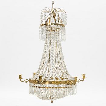 A Swedish Empire Chandelier, 19th century.